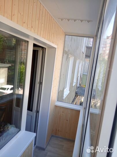 Отделка балконов и лоджий.Остекление