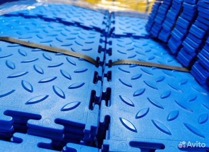 Модульная пвх плитка в автосервис / сто