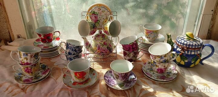Чайная посуда, чашки, чайники