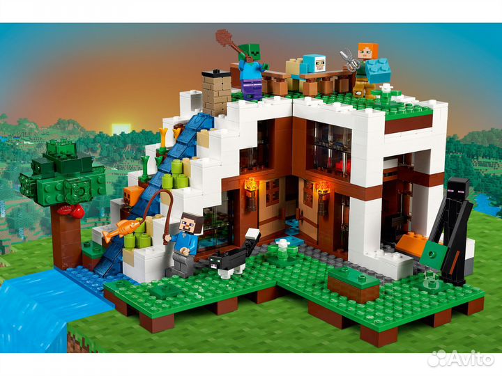 Конструктор Майнкрафт 10624 База на водопаде