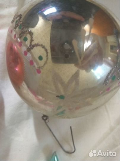 Елочные игрушки СССР Шары с росписью