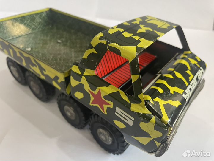 Жестяная машинка, автомобиль ураган Редкость