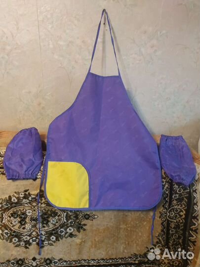 Фартук для детского творчества с нарукавниками