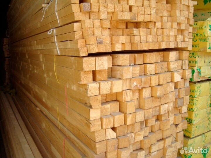 Брусок обрезной сухой хвоя 2 сорт