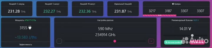 Прошивка асика Antminer S21 pro 234T