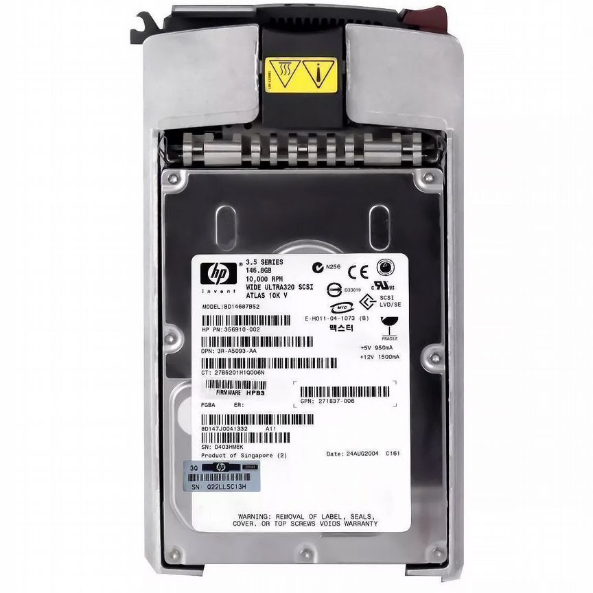 [356910-002] Жесткий Диск Hp Bd14687b52 146,8gb U320scsi 3.5" 356910-002