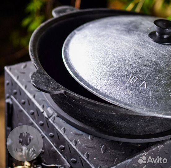 Мангал / казан сталь 4 мм. Подарочный