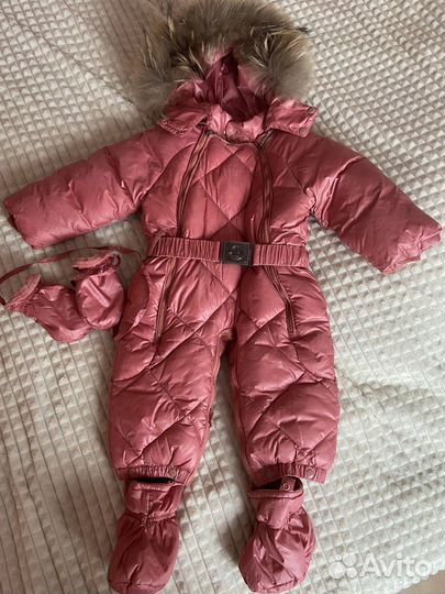 Зимний комбинезон для девочки 74 80