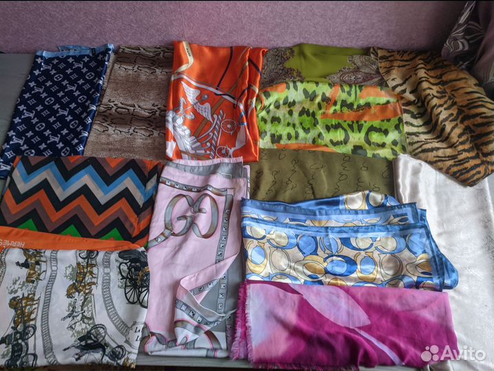 Коллекция своих платков шарфов