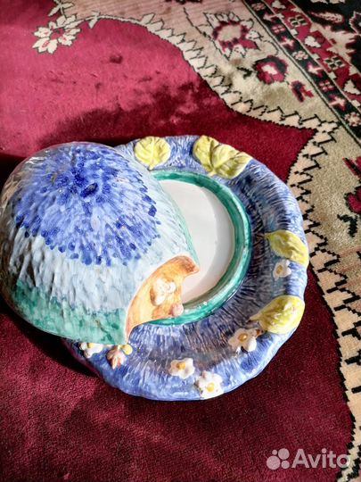 Масленка-ежик из керамики