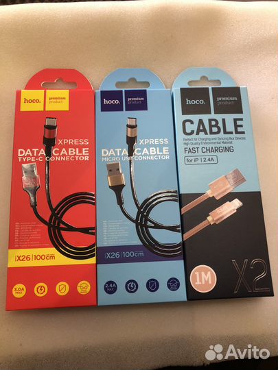 Кабель шнур зарядки iPhone, Type C,micro USB