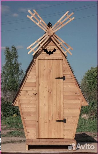 Дачный туалет с лебедем FKH