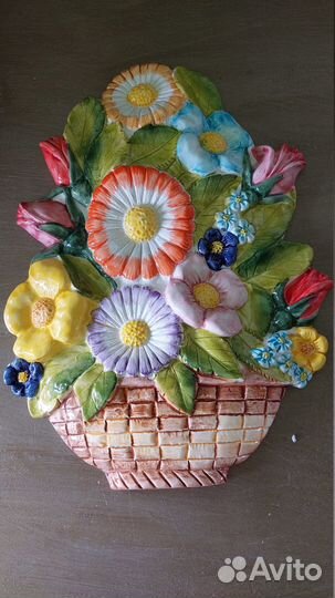 Итальянское панно из фарфора