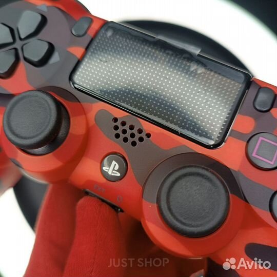 Геймпад Sony Dualshock 4 (Красный камуфляж)