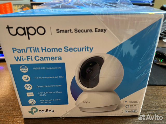 Камера видеонаблюдения IP TP-link Tapo C200, 1080p