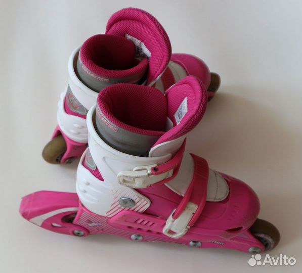 Роликовые коньки детские раздвижные размер 27-30