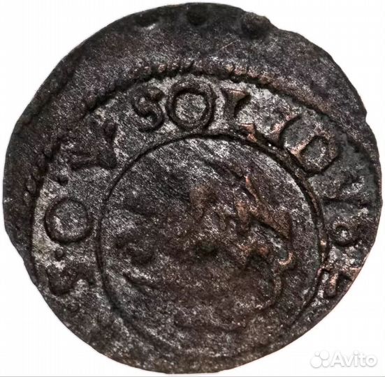 Ливонский орден 1 солид (solidus) 1634-1654