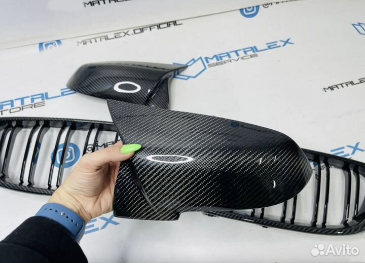 Решетка М и зеркала BMW F32 карбон