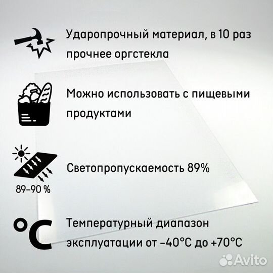 Пэт листовой прозрачный А5 148х210 мм толщина 2 мм