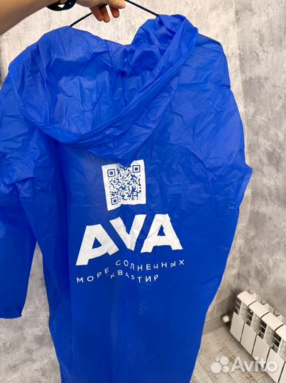 Плащ дождевик с капюшоном