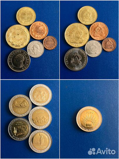 Наборы монет Южной и Центральной Америки