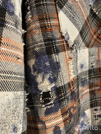 Рубашка рваная оверсайз Off Street