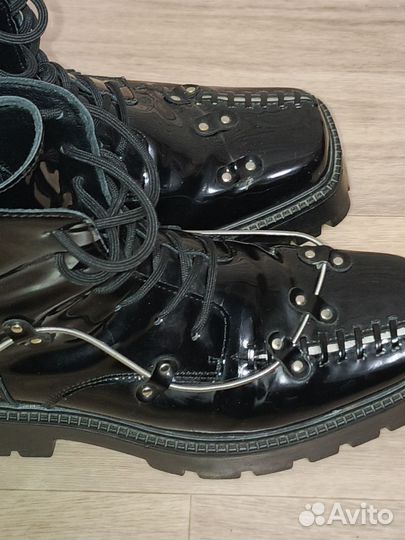 Ботинки женские натуральный лак