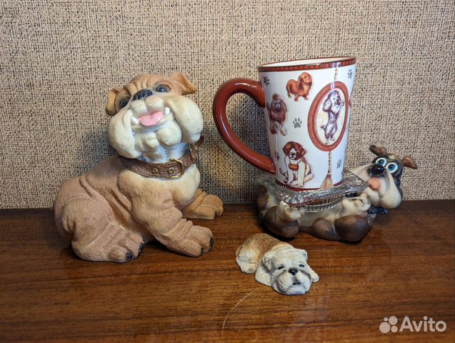 Английские Бульдоги.Чашка.Собачки