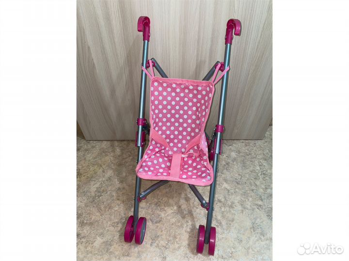 Коляска для кукол трость складная кукольная