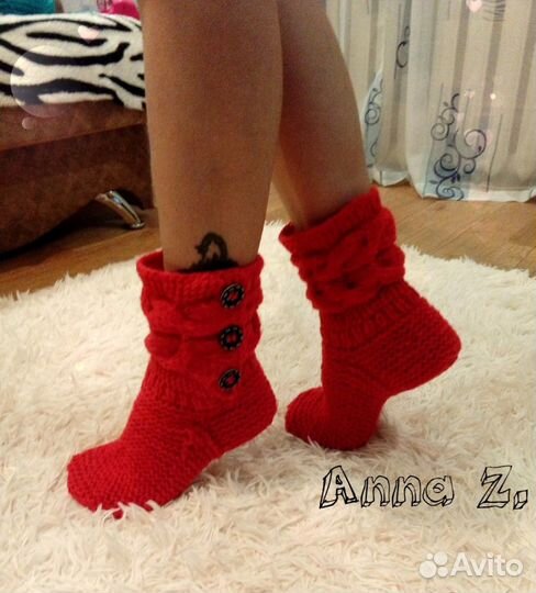 Вязанные носки