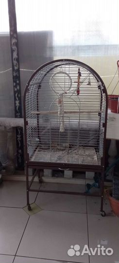 Клетка для птиц большая б/у