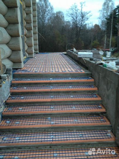 Монтаж греющих кабелей, обогрев кровли, площадок