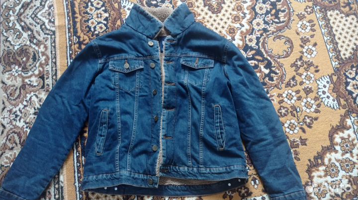 Джинсовая куртка мужская утепленная