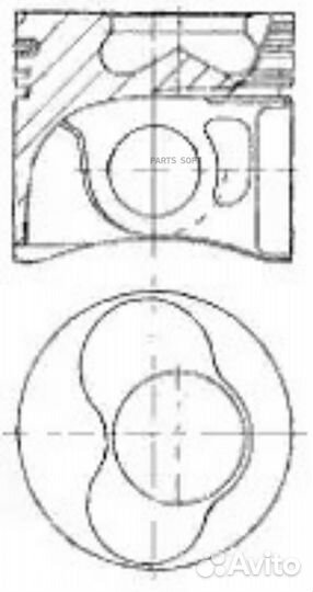 Nural 87-114907-45 Поршень audi A3 хэтчбек (8L1)