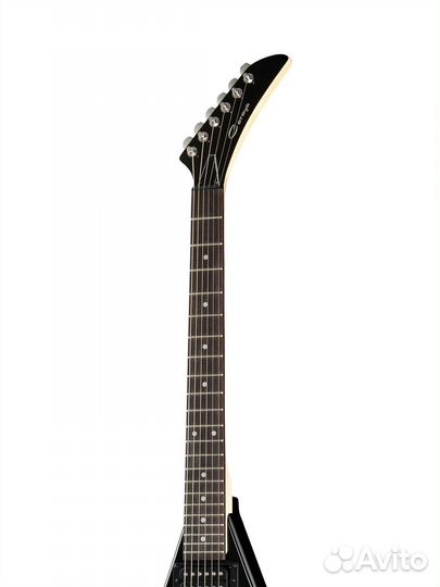 Электрогитара V-образная, черная Caraya E233BK