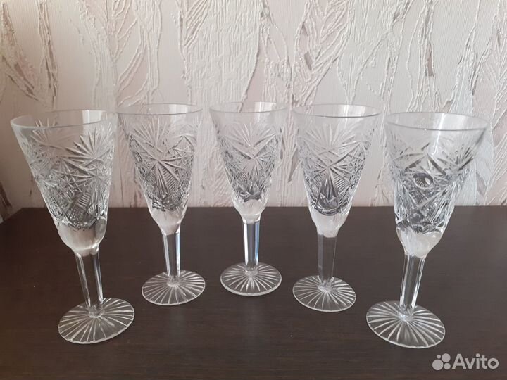 Фужеры хрустальные СССР