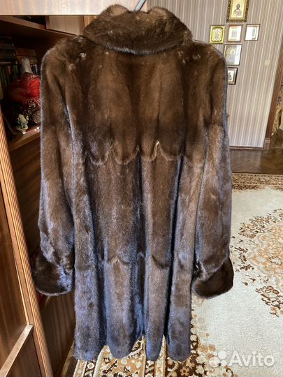Шуба норковая длинная, размер 48,50