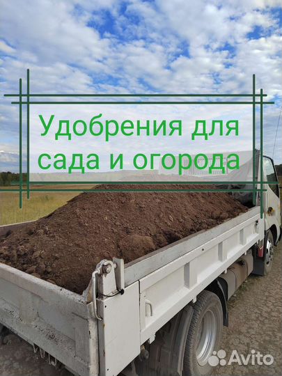 Куриный помет, перегной, чернозем, торф