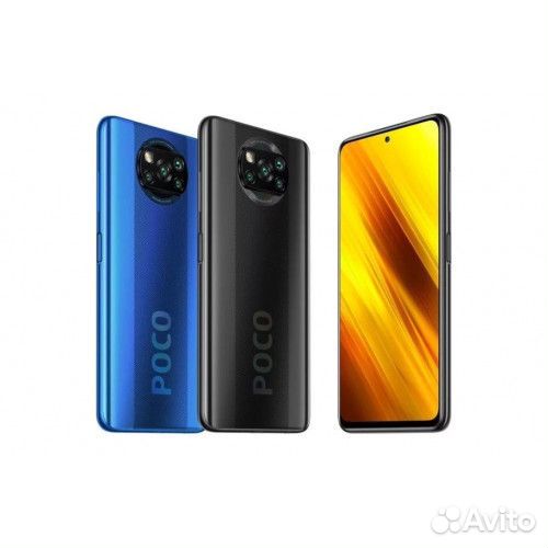 Сканер отпечатков кнопка Xiaomi Poco X3 черный нов