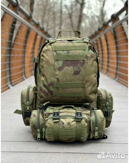 Рюкзак рейдовый 55 литров с подсумками