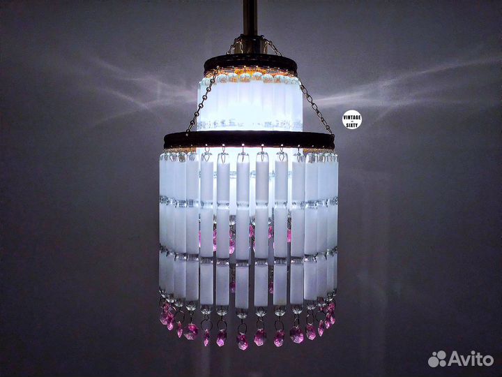 Светильник подвесной винтаж СССР Чехословакия