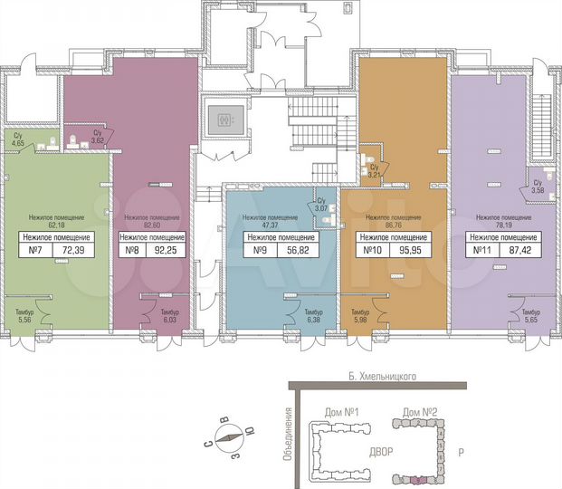 Продам офисное помещение, 56.82 м²