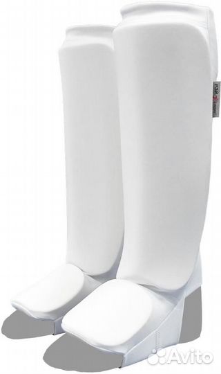 Щитки на голень Рэй-Спорт белые (S)