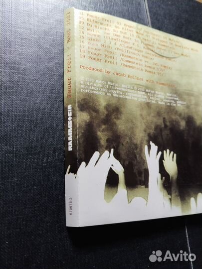 CD Rammstein - Feuer Frei полиграфия 2003 Motor mu