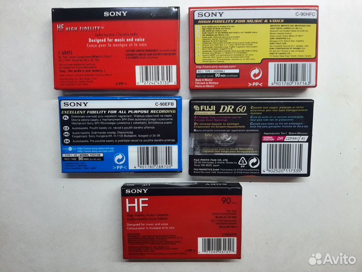 Кассеты (аудиокассеты ) цена за 5шт