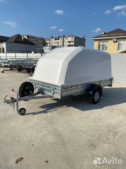 Прицеп мзса 817703.012 с пластиковой крышкой