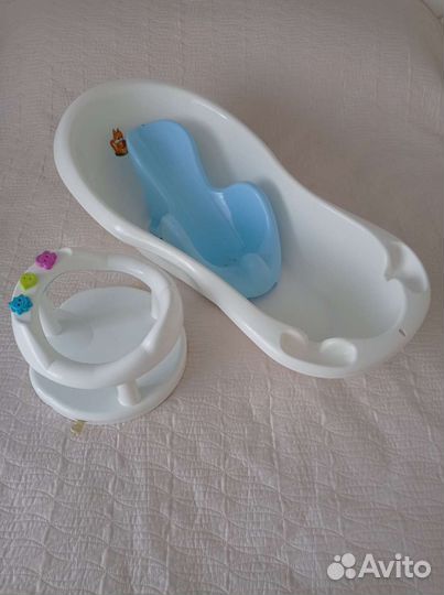 Детская ванночка для купания с горкой