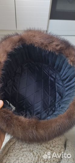 Норковая шапка мужская