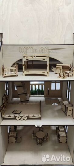 Детский игровой домик из дерева