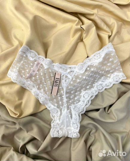 Трусы бразильяно Victoria secret кружевные